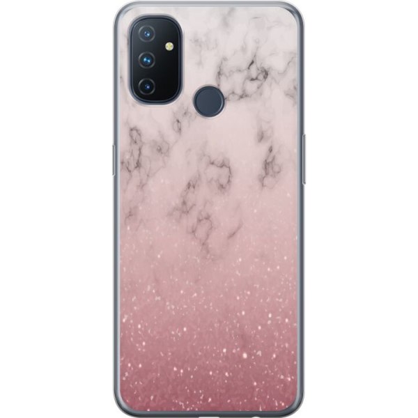 OnePlus Nord N100 Deksel / Mobildeksel - Myk rosa marmor