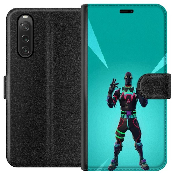 Sony Xperia 10 V Tegnebogsetui sort ridder fortnite