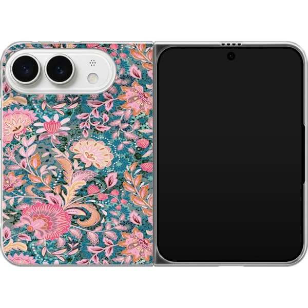 Kompatibelt Mobildeksel til Apple iPhone Duo Rosa blomsterboho rosa