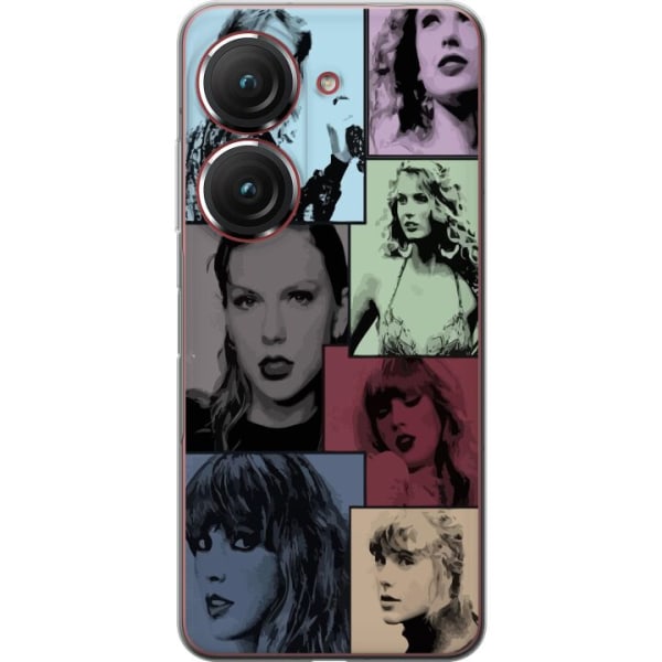 Asus Zenfone 9 Genomskinligt Skal Taylor Swift, mönster