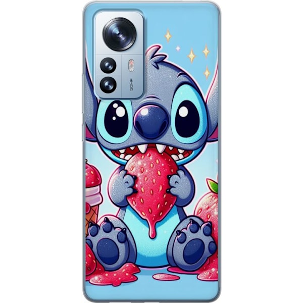 Xiaomi 12 Pro Genomskinligt Skal Strawberry Stitch