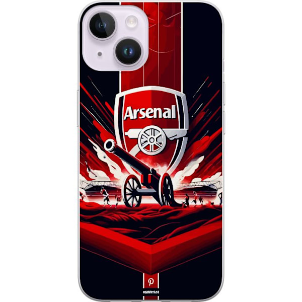 Apple iPhone 15 Plus Läpinäkyvä kuori Arsenal