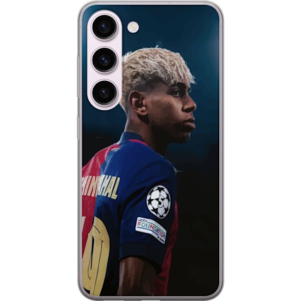 Samsung Galaxy S23 Läpinäkyvä kuori Lamine Yamal - Barcelonan ihmelapsi fokuksessa