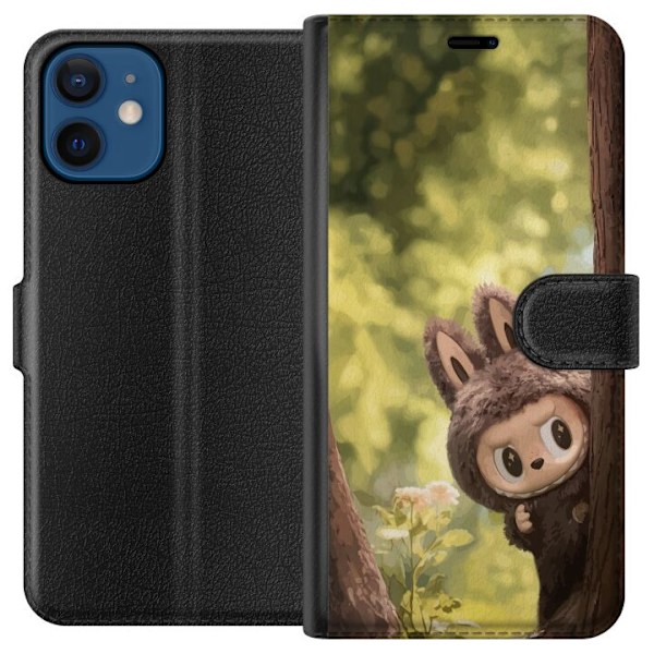 Apple iPhone 12 mini Tegnebogsetui Labubu Graffiti Vibes – G