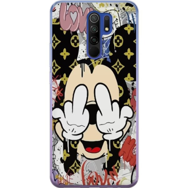 Xiaomi Redmi 9 Gennemsigtig cover Mickey Mouse