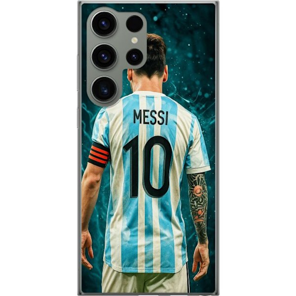 Samsung Galaxy S23 Ultra Läpinäkyvä kuori Messi