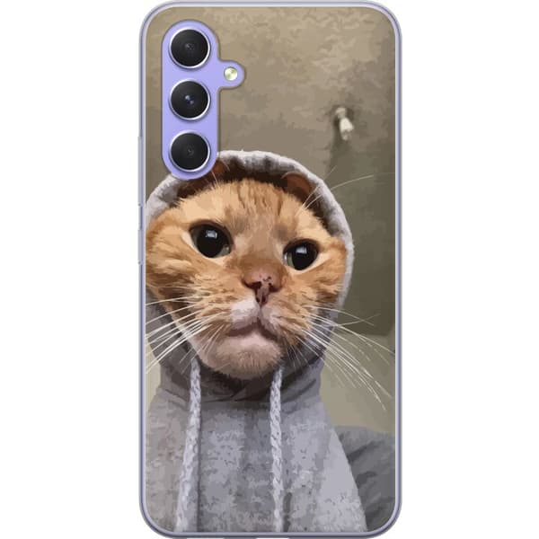 Kompatibelt Mobildeksel til Samsung Galaxy A54 Katt Genser