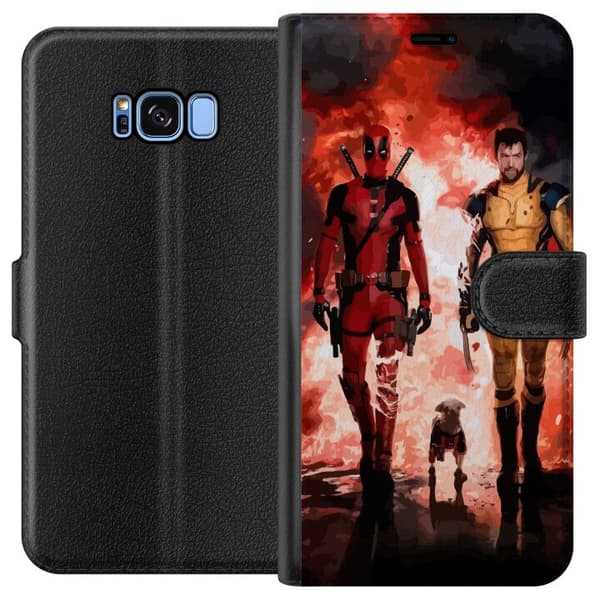 Kompatibelt Lommeboketui til Samsung Galaxy S8 Wolverine Deadpool
