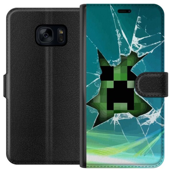 Samsung Galaxy S7 Tegnebogsetui MineCraft