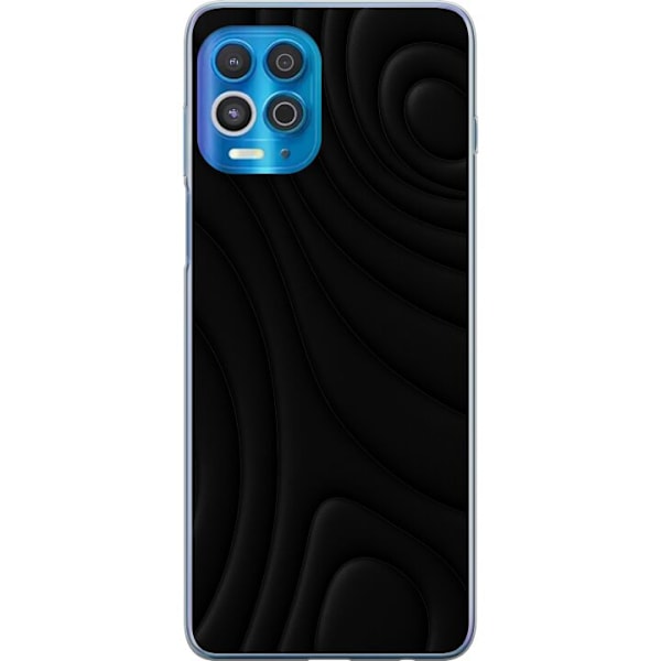 Motorola Edge S Läpinäkyvä kuori Tummat Aallot