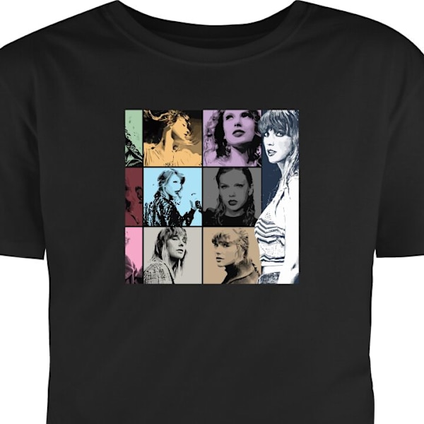 T-shirt för Vuxen | Klassisk Vuxen-T-shirt Taylor Swift svart M