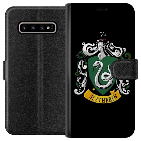 Samsung Galaxy S10+ Tegnebogsetui Harry Potter - Slytherin