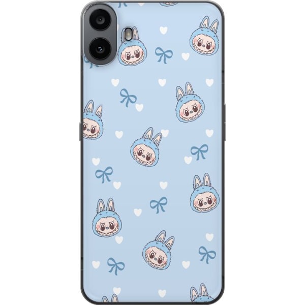 Nothing CMF Phone 1 Läpinäkyvä kuori Labubu Tuli Henki