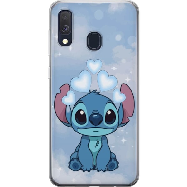 Samsung Galaxy A40 Gjennomsiktig deksel Stitch Hoppande Gled -