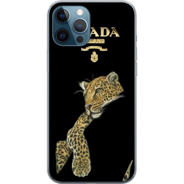 Apple iPhone 12 Pro Gennemsigtig cover Prada Leopard