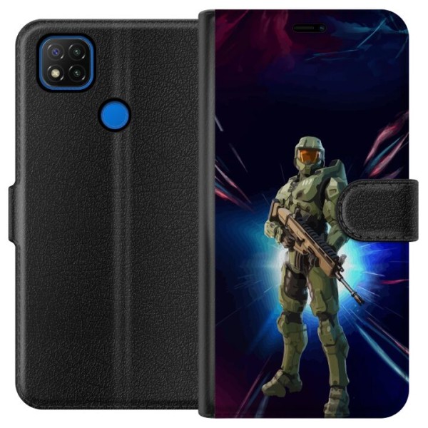 Xiaomi Redmi 9C Lompakkokotelo Fortnite - Master Chief