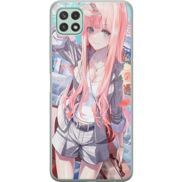 Samsung Galaxy A22 5G Deksel / Mobildeksel - Anime jente søt