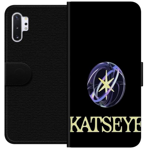 Kompatibelt Plånboksfodral till Samsung Galaxy Note10+ KATSEYE logotyp svart