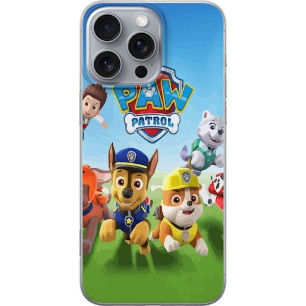 Apple iPhone 16 Pro Max Gennemsigtig cover Paw Patrol