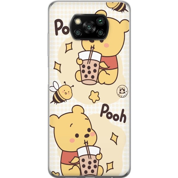 Xiaomi Poco X3 NFC Läpinäkyvä kuori Nalle Pooh - klassinen karhumotiivi uudessa tulkinnassa