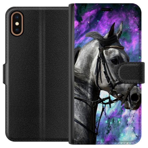 Kompatibelt Plånboksfodral till Apple iPhone X Häst