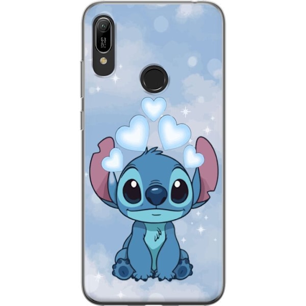 Huawei Y6 (2019) Läpinäkyvä kuori Stitch Hyppäävä Ilo - Hauska Suunnittelu Lahjalle