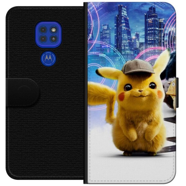 Motorola Moto G9 Play Lommeboketui Etterforsker Pikachu