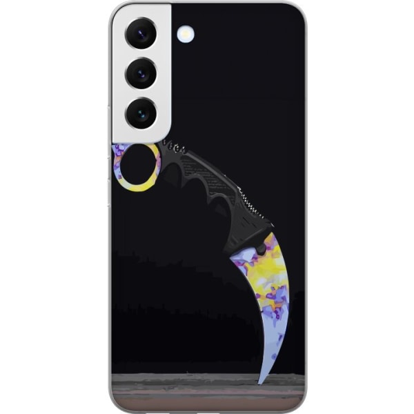 Samsung Galaxy S22+ 5G Gennemsigtig cover Karambit / Butterfly