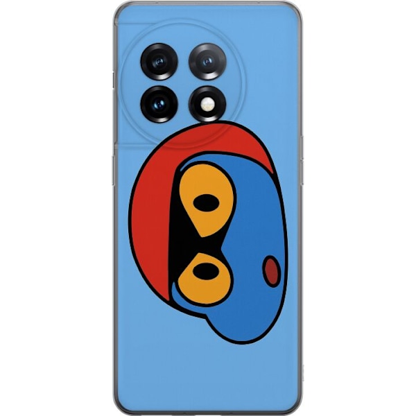 OnePlus 11R Läpinäkyvä kuori Bold Bot Head