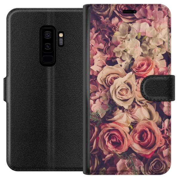 Kompatibelt Plånboksfodral till Samsung Galaxy S9+ Blommor