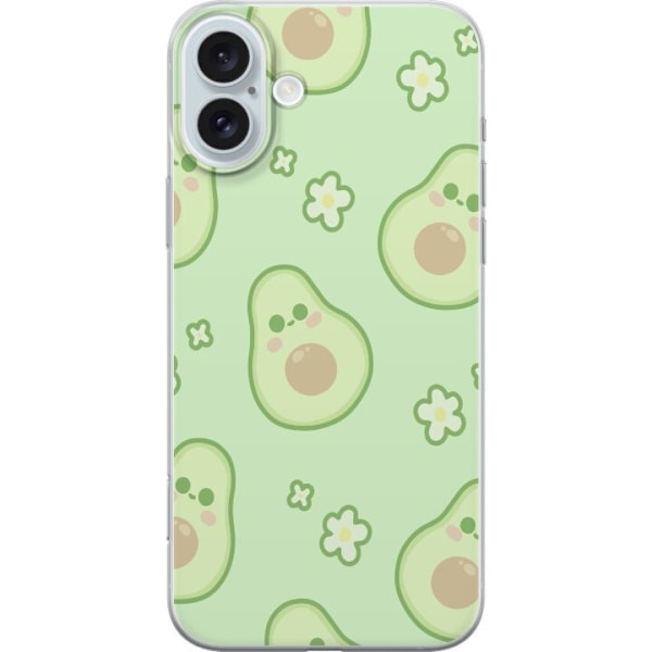 Apple iPhone 16 Plus Gennemsigtig cover Avocado Sød