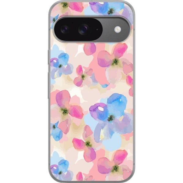 Google Pixel 9 Pro Gennemsigtig cover Blomsterlykke