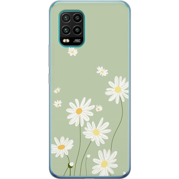 Xiaomi Mi 10 Lite 5G Genomskinligt Skal Prästkragar – blomm