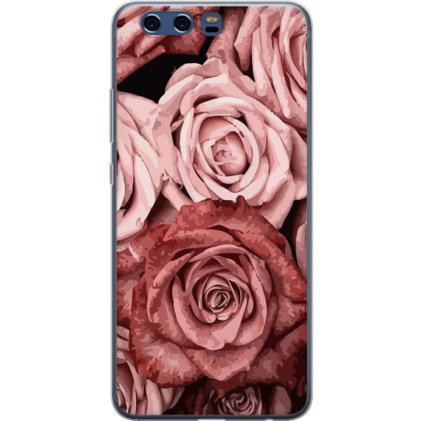 Huawei P10 Läpinäkyvä kuori Ruusut