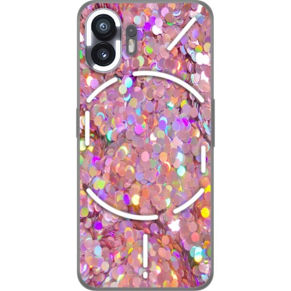 Nothing Phone (2) Gennemsigtig cover Glitter