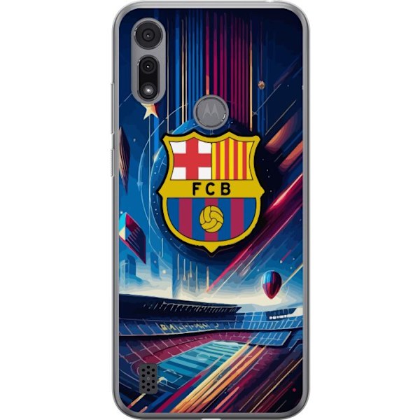 Motorola Moto E6i Gennemsigtig cover FC Barcelona