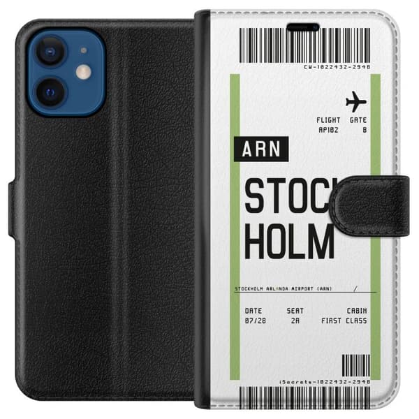 Kompatibelt Plånboksfodral till Apple iPhone 12 mini Stockholm
