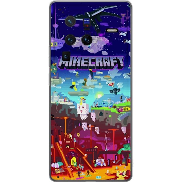 vivo X80 Pro Gennemsigtig cover Minecraft