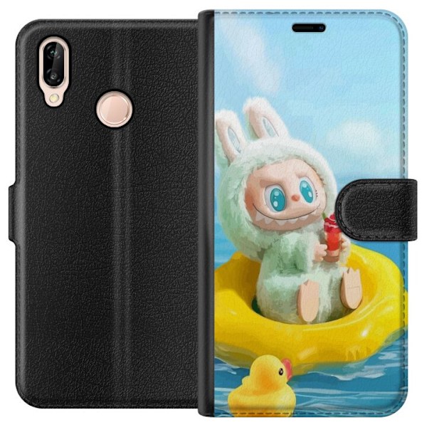 Huawei P20 lite Lommeboketui Labubu Stripe Attack - Striper m