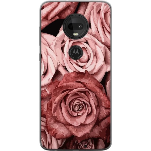 Motorola Moto G7 Läpinäkyvä kuori Ruusut