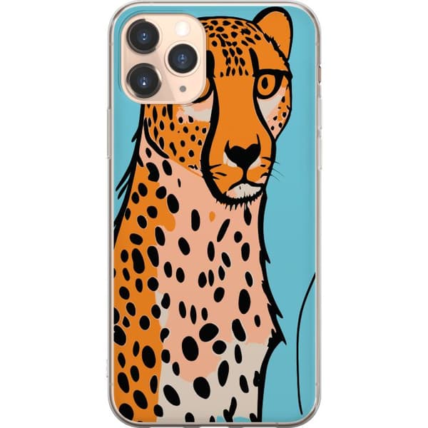 Kompatibelt Mobilskal till Apple iPhone 11 Pro Surprised Leopard