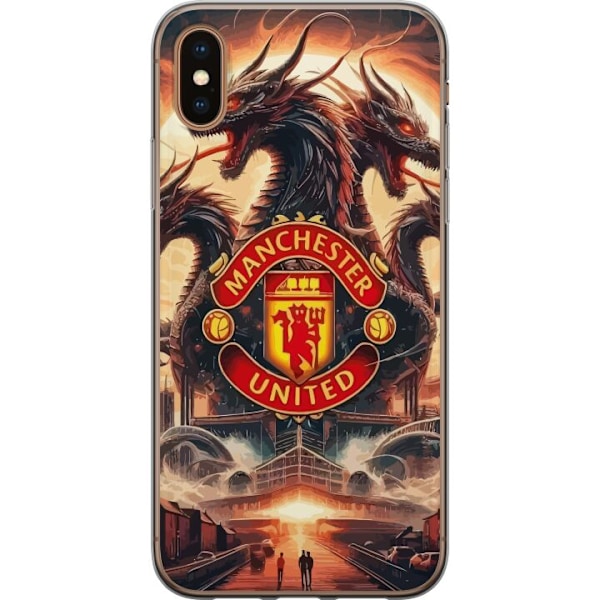 Apple iPhone XS Genomskinligt Skal Manchester United