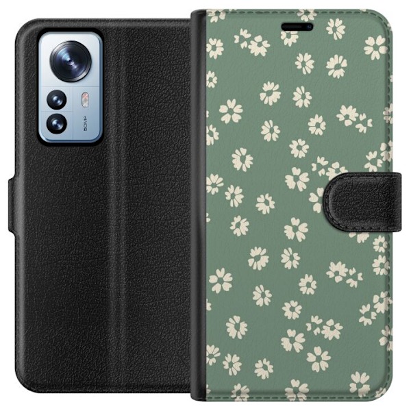 Xiaomi 12 Pro Lompakkokotelo Kukkaisunelma - Värikäs Kukkakuvio