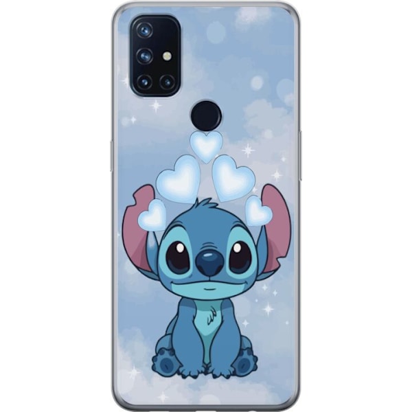 OnePlus Nord N10 5G Genomskinligt Skal Stitch Hoppande Glädje – Rolig Design för Present