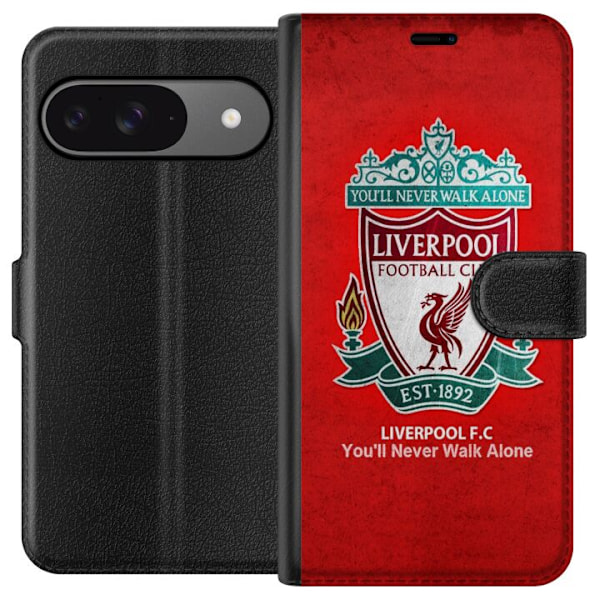 Google Pixel 9 Pro Tegnebogsetui Liverpool YNWA