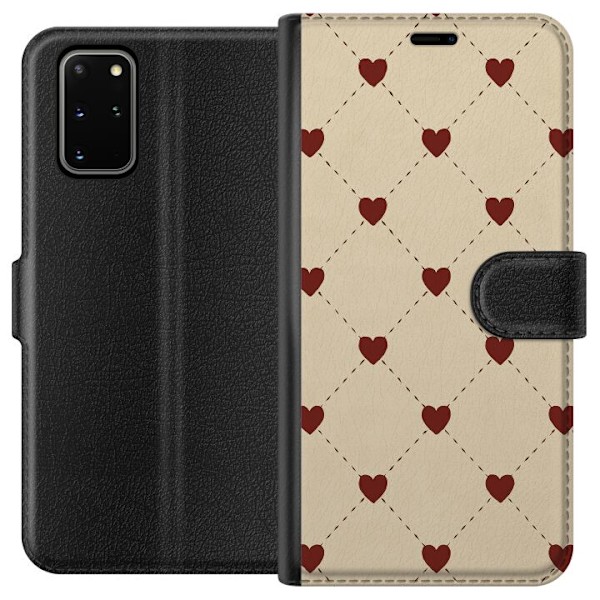 Samsung Galaxy S20+ Lompakkokotelo Sydänverkko