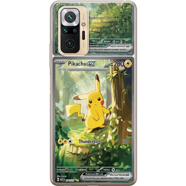 Kompatibelt Mobildeksel til Xiaomi Redmi Note 10 Pro Pikachu grønn