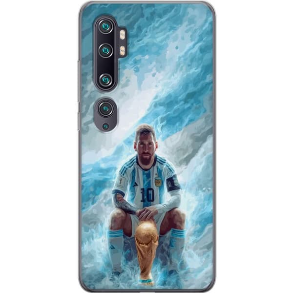 Kompatibelt Mobildeksel til Xiaomi Mi Note 10 Lionel Messi Världsmästare blå