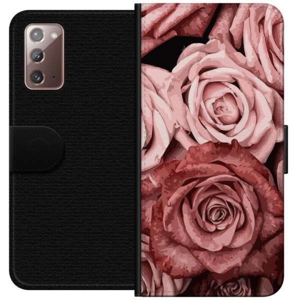 Samsung Galaxy Note20 Lompakkokotelo Ruusut