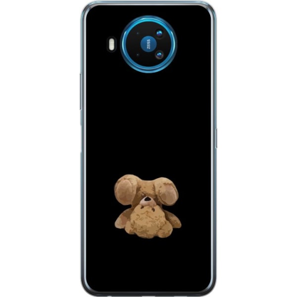 Nokia 8.3 5G Läpinäkyvä kuori Ylösalaisin oleva karhu